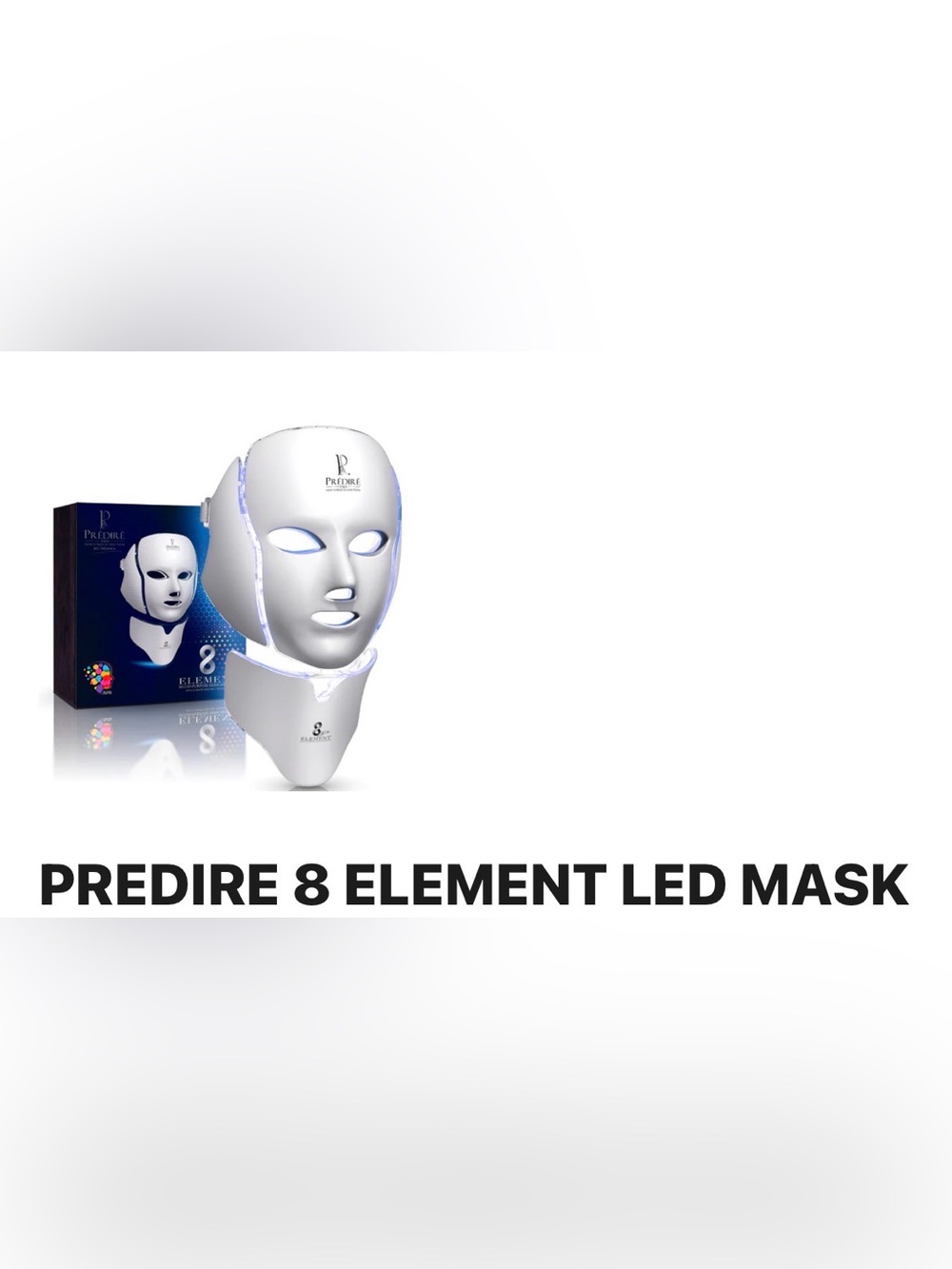 PREDIRE 8-Element LED Therapy Mask – White